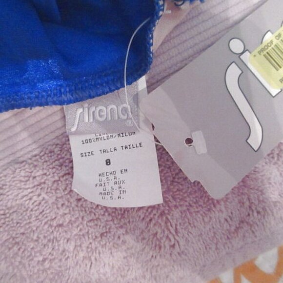 NWT Vintage SIRENA Swimsuit Size 8 ONE PIECE Bra SHIRRED Surplice MADE IN USA - Picture 6 of 12